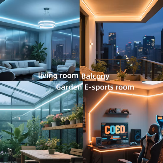 LED Strips CCT COB CE RoHS Light High Density LED Tape Strip Lights 12V 24V Flexible COB LED Strip Light